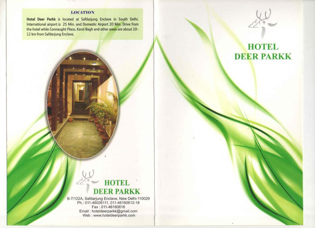 Hotel Deer Parkk New Delhi Exteriör bild